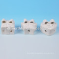 Mini white porcelain jewelry box with hollow design